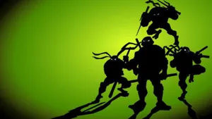 Team Of Teenage Mutant Ninja Turtles Ready For Action Wallpaper