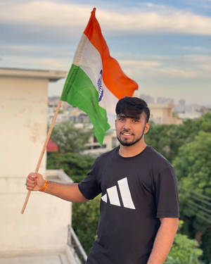 Techno Gamerz With Indian Flag Wallpaper