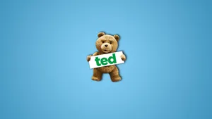 Ted In Blue Background Wallpaper