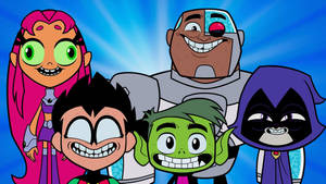 Teen Titans Exaggerated Faces Wallpaper