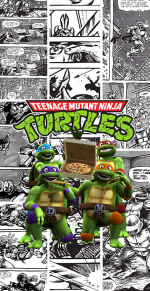 Teenage Mutant Ninja Turtles Comic Book Action Figures Wallpaper