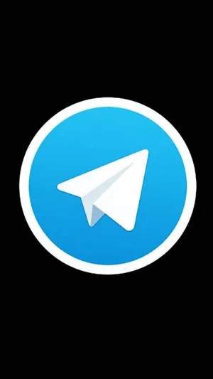 Telegram Circle Black Background Wallpaper