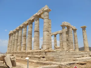Temple Of Poseidon In Greece Wallpaper