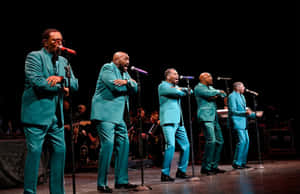 Temptations Performing Livein Concert Wallpaper