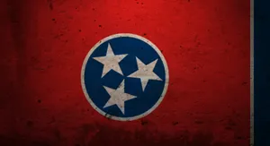 Tennessee Flag Symbolising Pride Of Tennesseans Wallpaper