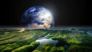 Terraformed Moon Live 4k Uhd Wallpaper