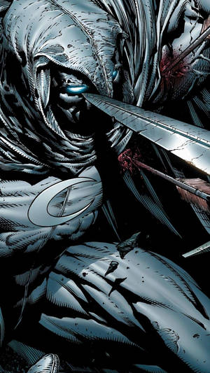 Terrifying Marvel Moon Knight Phone Wallpaper