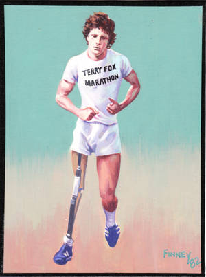 Terry Fox Pastel Painting Wallpaper