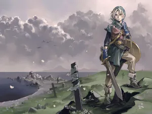 Terry From Dragon Quest Vi Posing Majestically Wallpaper