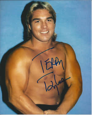 Terry Taylor Flexing His Arm Wallpaper