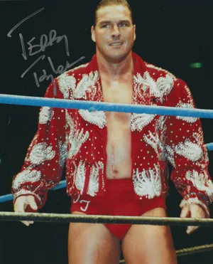 Terry Taylor Wrestlerin Red Robe Wallpaper