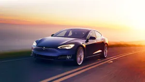 Tesla Model S P100d Sunrise Wallpaper
