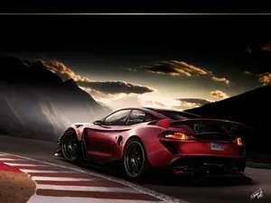 Tesla Roadster Dark Sky Wallpaper