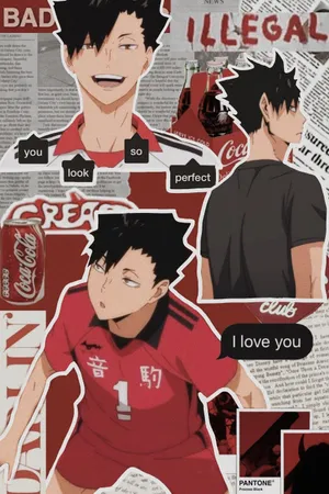 Tetsuro Kuroo Newspaper Cutout Wallpaper