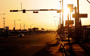 Texas Country Desert Sunset Wallpaper