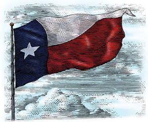 Texas Flag Art Painting Wallpaper