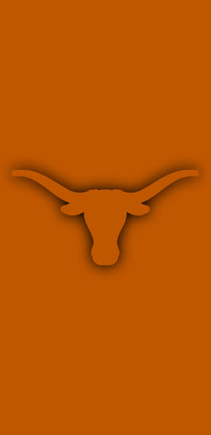 Texas Longhorns Logo On An Orange Background Wallpaper