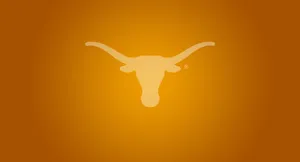Texas Longhorns Logo On An Orange Background Wallpaper