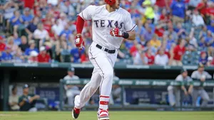 Texas Rangers Player Running Wallpaper