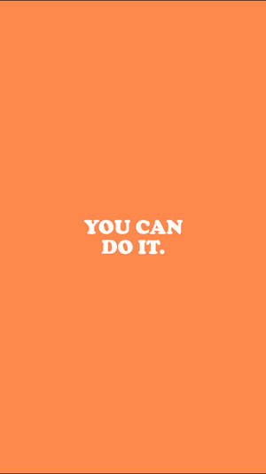 Text With Pastel Orange Aesthetic Background Wallpaper