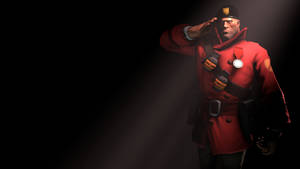 Tf2 4k Soldier Salute Wallpaper