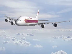 Thai Airways Plane On Soft White Clouds Wallpaper