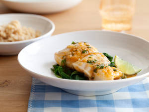 Thai Halibut Coconut Curry Wallpaper