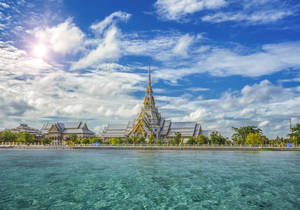 Thailand Wat Sothonwararam Wallpaper