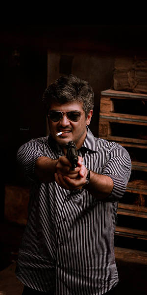 Thala Ajith Mankatha Smoking Wallpaper