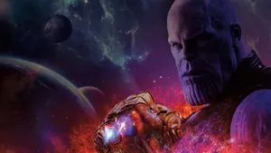Thanos 4k Digital In Space Wallpaper