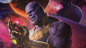 Thanos 4k Digital Snapping Fingers Wallpaper