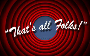 That's All Folks Optical Art Wallpaper