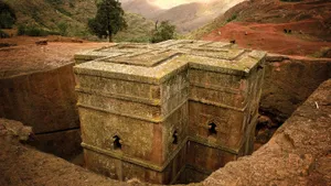 The 12th Century Old Church In Lalibela Wallpaper