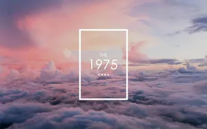 The 1975 Logo In Clouds Wallpaper