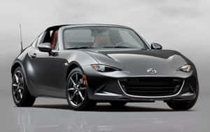 The 2018 Mazda Mx-5 Roadster Is Shown In Gray Wallpaper