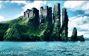 The Abandoned Ruins Of Pyke Castle Wallpaper