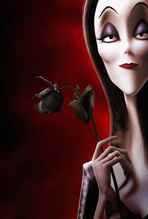 The Addams Family Animated Morticia Wallpaper