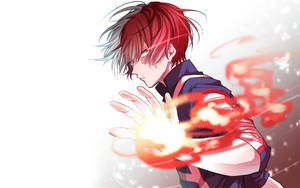 The Amazing Fire Abilities Of Todoroki Wallpaper