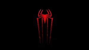 The Amazing Spider - Man Logo On A Black Background Wallpaper