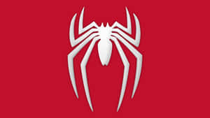 The Amazing Spider - Man Logo On A Red Background Wallpaper