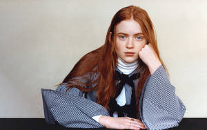 The American Actress Sadie Sink Wallpaper