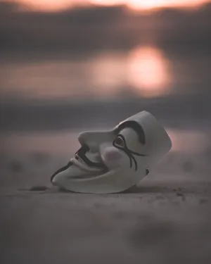 The Anonymous Mask Falls Wallpaper