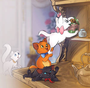 The Aristocats' Kittens Wallpaper