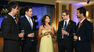 The Bachelorette Jillian Harris With Guys Wallpaper