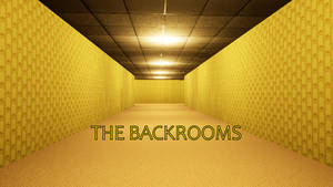 The Backrooms Hallway Wallpaper