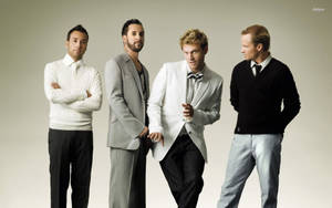 The Backstreet Boys Looking Sharp In Their Semi-formal Outfit Wallpaper