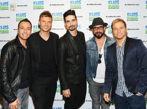 The Backstreet Boys Striking A Pose On The Red Carpet. Wallpaper