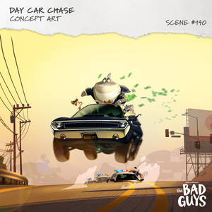 The Bad Guys Car Chase Scene Wallpaper
