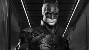 The Batman In The Hallway Wallpaper
