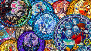 The Beauty Of Kingdom Hearts Stained Glass Wallpaper